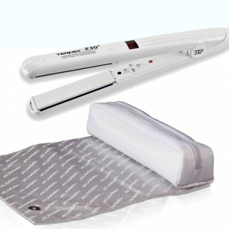 Termix Plancha Ceramica Turmalina 27mm Blanca 230º + Estuche Térmico Con Alfombrilla Ref. P-prom-1307
