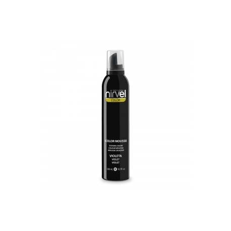 Nirvel Color Espuma Volumen Fija Y Realza Color Violeta Color Mousse 300 Ml. Ref. 6319
