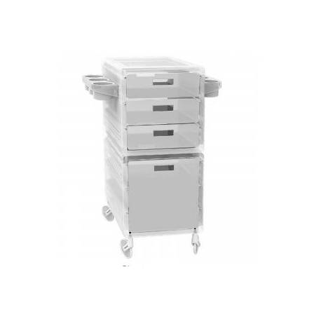 Ceriotti Carrito My Ice 3 Cajones Blanco Translucido Y 1 Cajon Grande Ref.7246 Ceriotti Carrito My Ice 3 Cajones Blanco Translucido Y 1 Cajon Grande Ref.7246
