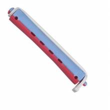 Eurostil Bigudi Plast Rojo Y Azul Largo  12 Unds. Ref. 904