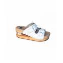 Luver Zueco Sandalia Muelle 2 Tira Mod.2101 Blanco 37