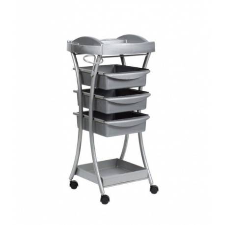Neo Beauty Carro Peluqueria Eleganza Gris Ref. Ptt3g