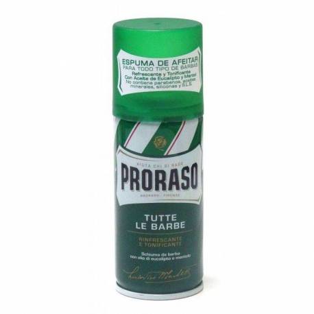 Proraso Verde Espuma Afeitar Eucalipto Y Mentol 100 Ml. Ref. M00031