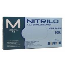 Santex Guantes Nitrilo Blue Sin Polvo Grande 100 Unids Ref. Gd21 Bd