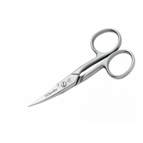 3 Claveles Tijera Uñas Curva Inoxidable 4 Pulgadas Ref. 12019 3 Claveles Tijera Uñas Curva Inoxidable 4 Pulgadas Ref. 12019