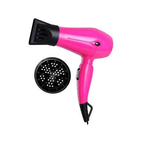 Albipro Secador De Mano Ionico 1200 W Viaje Rosa Con Difusor  Ref. 3250pg