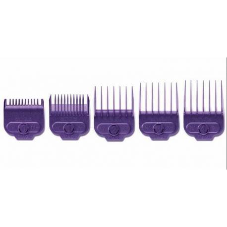 Andis Pack 5 Peines Magneticos Nano Silver  N.  1.5  3  6  10  13 Mm  Ref. 66345