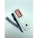 Blessed Navaja Carril Mango Metal Color Polo Barbero Blanco Y Negro
