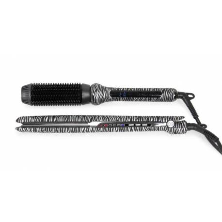 Corioliss Kit Christmas Plancha Titanio C3 Silver Zera Y Hot Brush    Ref. Suk1050