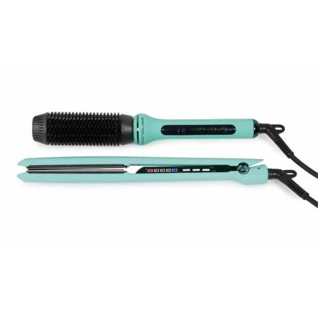 Corioliss Kit Mint Colletion Plancha Titanio C3 Y Hot Brush    Ref. Suk1052eu