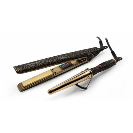 Corioliss Kit Plancha C1 Digital Gold Leopard Mas Cono Gw Mini    Ref. Suk1226eu