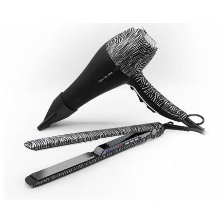 Corioliss Kit Plancha Titanio C3 Silver Zebra Soft Touch Copper Mas Secador Dc    Ref. Suk1012eu