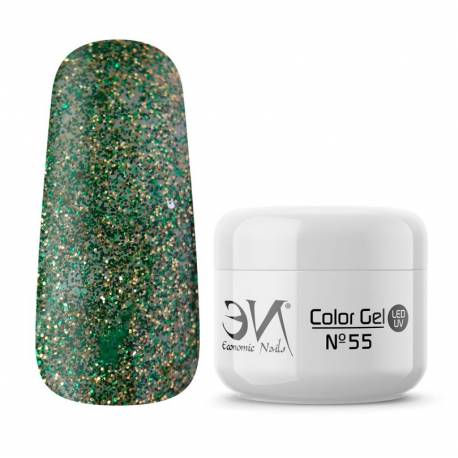 Economics Nails Color Gel 55 Glam Olive 5 Ml. Ref. Gc1055
