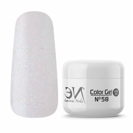 Economics Nails Color Gel 58 Glam White 5 Ml. Ref. Gc1058