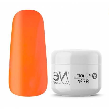 Economics Nails Color Gel 38 Neon Orange 5 Ml. Ref. Gc1038
