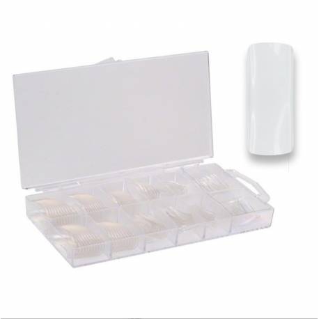 Economics Nails Tips De 100 Unds Transparentes Con Caja Ref.s1045