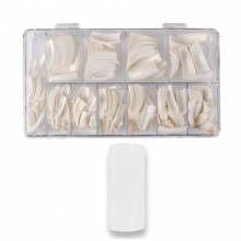 Economics Nails Tips De 500 Unds French Blancos Con Caja   Ref. Enst3500001c