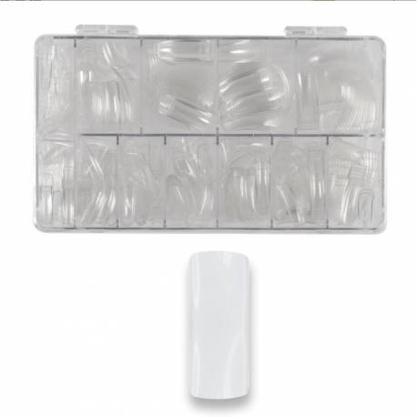 Economics Nails Tips De 500 Unds Transparentes Con Caja Ref.s1044