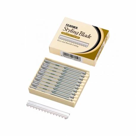 Feather Hoja Cuchillas Styling Blade Caja Amarilla 1x10 Ref. 4388 Feather Hoja Cuchillas Styling Blade Caja Amarilla 1x10 Ref. 4388
