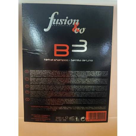 Fusion&co Shampoo B3 Semilla Lino Garrafa 5000 Ml. Ref. 30017