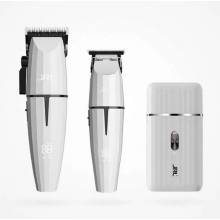 Jrl Maquinas Onix Ghost Combo Kit 2 Blanco Edition  Clipper-trimmer-shave  Sin Cable  Ref. Zzmaq30457