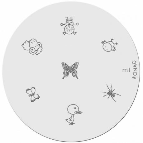 Konad Placa De Diseños Kim 1 Konad Placa De Diseños Kim 1