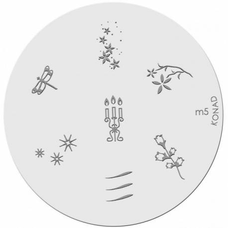 Konad Placa De Diseños Kim 5 Konad Placa De Diseños Kim 5