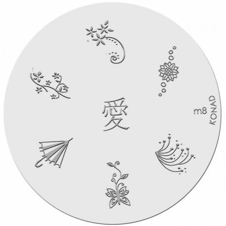 Konad Placa De Diseños Kim 8 Konad Placa De Diseños Kim 8