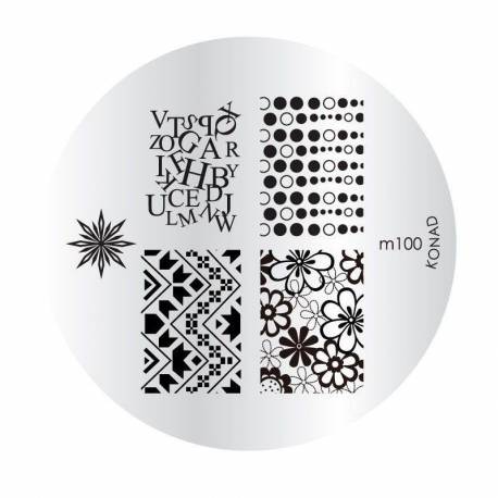Konad Placa De Diseños Kim100 Konad Placa De Diseños Kim100