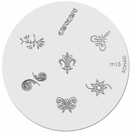 Konad Placa De Diseños Kim15 Konad Placa De Diseños Kim15