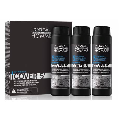 Loreal Homme Tinte Semipermanente Cover 5 Min. En Gel Sin Amoniaco Hombre N. 5 Castaño Claro 50 Ml. Loreal Homme Tinte Semipermanente Cover 5 Min. En Gel Sin Amoniaco Hombre N. 5 Castaño Claro 50 Ml.