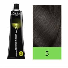 Loreal Tinte Permanente Inoa En Gel Sin Amoniaco N.  5  Fundamental Castaño Claro Tubo 60 Grs