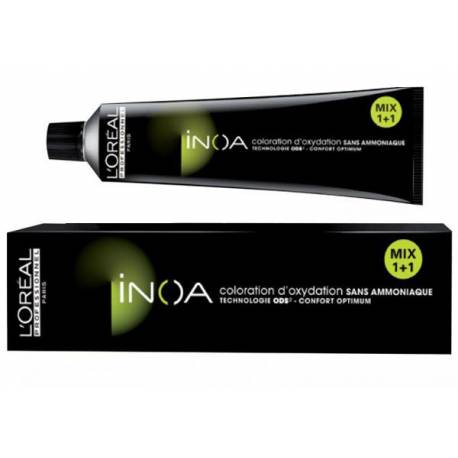 Loreal Tinte Permanente Inoa En Gel Sin Amoniaco N. 4. 1 Castaño Ceniza Tubo 60 Grs
