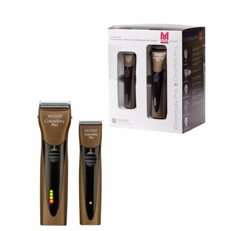 Moser Pack Maquinas Cortapelo Prof. Sin Cable Chromstyle Y Chromini Edicion Marron Carbono Ref. 1871-0078 Moser Pack Maquinas Cortapelo Prof. Sin Cable Chromstyle Y Chromini Edicion Marron Carbono Ref. 1871-0078