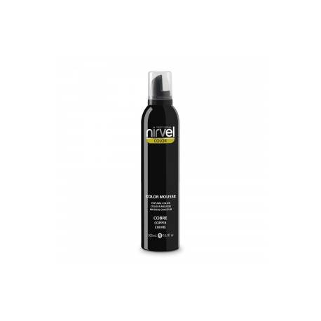 Nirvel Color Espuma Volumen Fija Y Realza Color Cobre Color Mousse 300 Ml. Ref. 6317