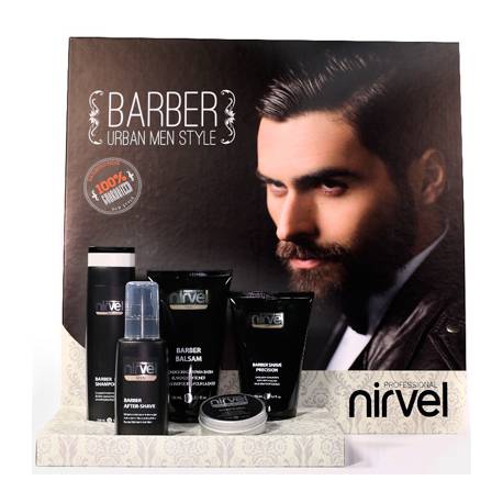 Nirvel Men Expositor Barber   5 Productos   Ref. 6596