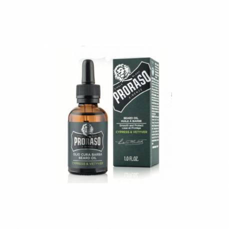 Proraso - Verde- Cypress Y Vetyver Aceite Barba 30 Ml  Ref. 400742