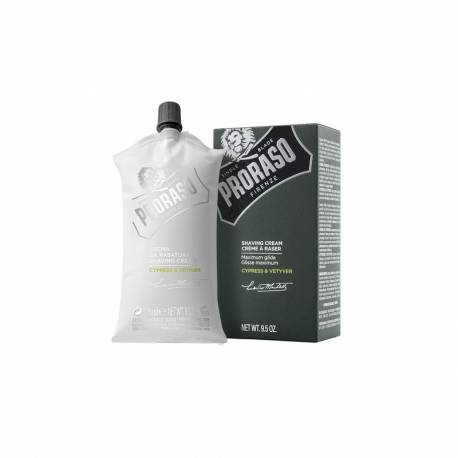 Proraso - Verde- Cypress Y Vetyver Barber Herbal Crema De Afeitar 275 Ml. Ref. M00712
