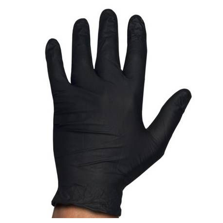 Rubberex Guantes Nitrilo Touch 100 Unids Black Sin Polvo 3.5grs Talla 2 M Ref.. 2645 - 0645