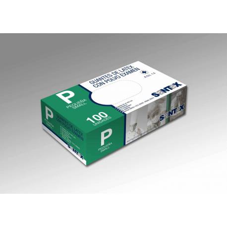 Santex Guantes Latex Pequeño 100 Unids Ref. Sx01bb Santex Guantes Latex Pequeño 100 Unids Ref. Sx01bb