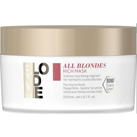 Schwarzkopf Blondme Enriquecida Mascarilla 200 Ml. Ref. 2630805 Schwarzkopf Blondme Enriquecida Mascarilla 200 Ml. Ref. 2630805