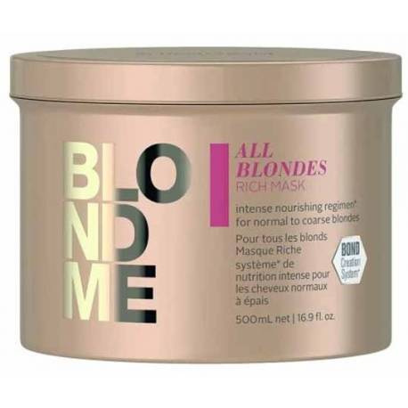 Schwarzkopf Blondme Enriquecida Mascarilla 500 Ml. Ref. 26331453 Schwarzkopf Blondme Enriquecida Mascarilla 500 Ml. Ref. 26331453