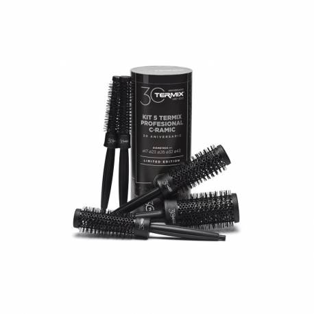 Termix Cepillo Termico Ceramica Negro Pack 5 Unds 30 Aniversario P-prom-1702