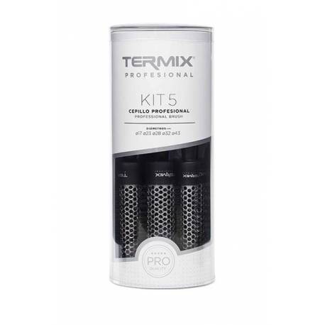 Termix Cepillo Termico Metal Pack 5 Unds Ø 17 Al 43  Ref. Pk-5termix Termix Cepillo Termico Metal Pack 5 Unds Ø 17 Al 43  Ref. Pk-5termix