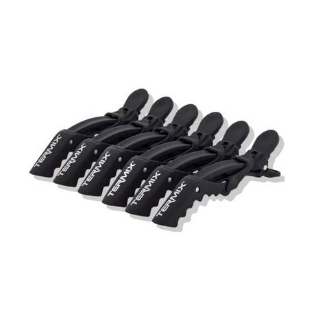 Termix Pinza Profesional Hair Clip 6 Uds Negras. Ref. P-pz-txpzn
