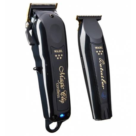 Wahl Combo Cordless Maquinas Magic Clip Y Detailer Black Cordelss  Ref. 3025726