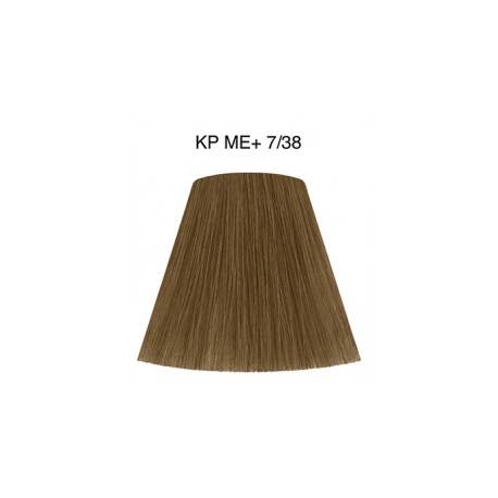 Wella Color Tinte Permanente Koleston Perfect N.  7.38 Rubio Medio Dorado Perla