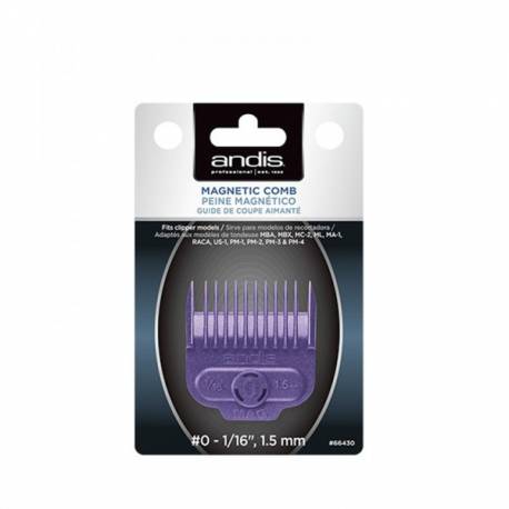 Andis Peine Magnetico Nano Silver N. 0   1.5mm Ref. 66430