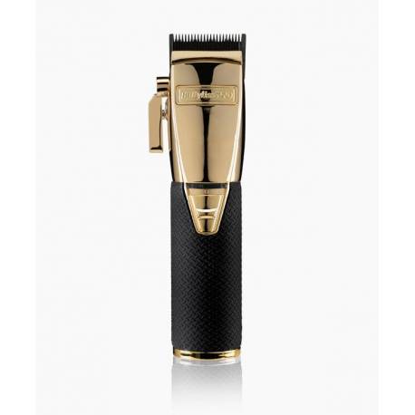 Babyliss Pro Maquina Cortapelo Sin Cable Recargable Mod. Boost+ Clipper Gold With Black Grip     Ref. Fx8700gbpe  4rtists