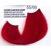 Fusion&co Tinte Permanente En Crema N.55.66 Castaño Claro Rojo Cherry   150 Ml